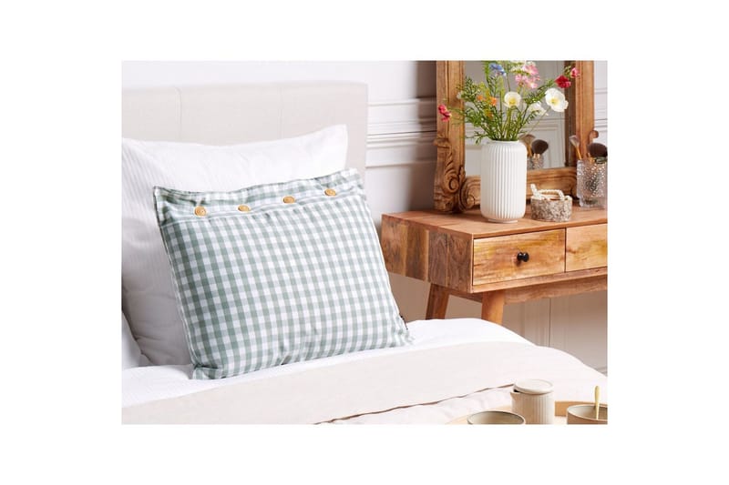 Koristetyynyt Talya Mintunvihreä/Valkoinen/Vaalea puu, Suorakulmio - Mintunvihreä/Valkoinen/Vaalea puu, Suorakulmio - Kodintekstiilit & matot - Tyyny & torkkupeitto - Ulkotyyny