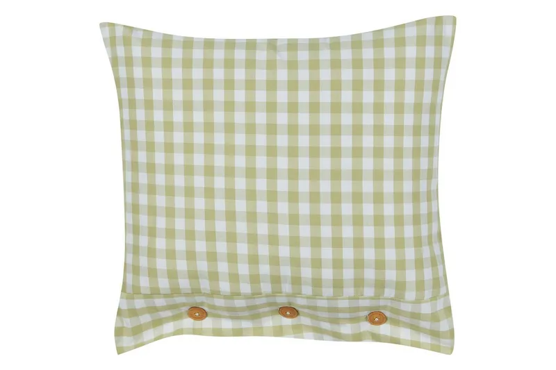 Koristetyynyt Talya Vihreä/valkoinen/vaalea puu, Neliö, Vihreä/valkoinen/vaalea puu, Neliö