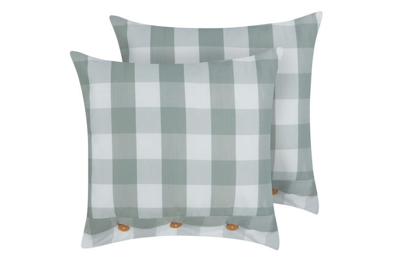 Koristetyynyt Tamnine 2 kappaletta Mintunvihreä/Valkoinen, Neliö, Mintunvihreä/Valkoinen, Neliö