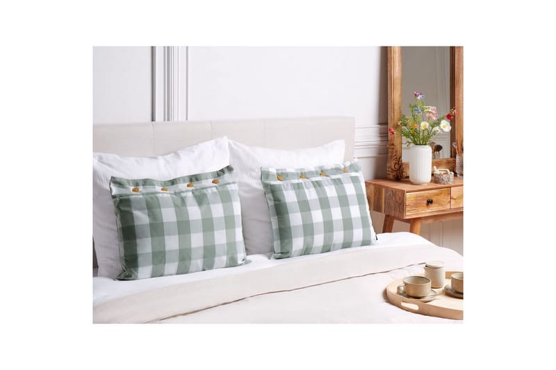 Koristetyynyt Tamnine 2 kappaletta Mintunvihreä/Valkoinen, Suorakulmio - Mintunvihreä/Valkoinen, Suorakulmio - Kodintekstiilit & matot - Tyyny & torkkupeitto - Koristetyynyt