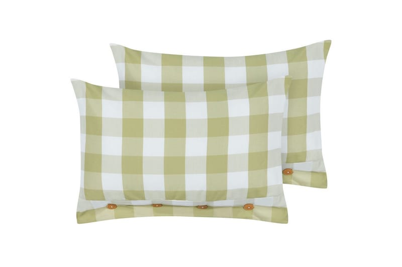 Koristetyynyt Tamnine 2 kappaletta Vihreä/Valkoinen, Suorakulmio, Vihreä/Valkoinen, Suorakulmio