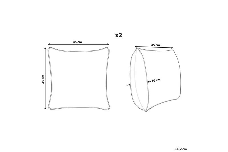 Koristetyynyt Toadflax 2 kpl - Kodintekstiilit & matot - Tyyny & torkkupeitto - Ulkotyyny