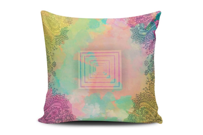 Tyyny Cushion Love 45x45 cm - Monivärinen - Kodintekstiilit & matot - Tyyny & torkkupeitto - Koristetyynyt