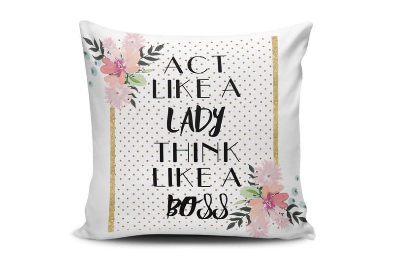 Tyyny Cushion Love 45x45 cm - Monivärinen - Kodintekstiilit & matot - Tyyny & torkkupeitto - Koristetyynyt