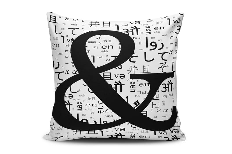 Tyyny Cushion Love 45x45 cm - Monivärinen - Kodintekstiilit & matot - Tyyny & torkkupeitto - Koristetyynyt