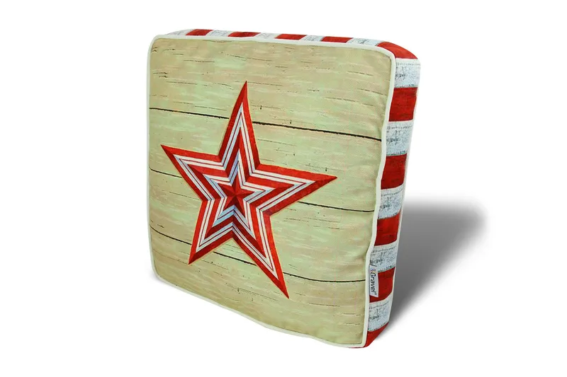 Tyyny Gravel 42x42 cm, Punainen/Valkoinen