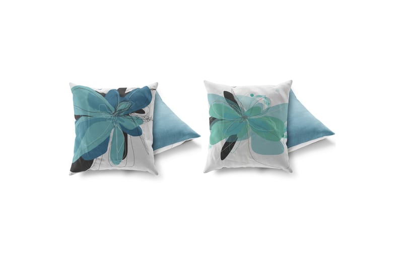 Tyyny Gravel 43x43 cm 2-pak - Monivärinen - Kodintekstiilit & matot - Tyyny & torkkupeitto - Koristetyynyt