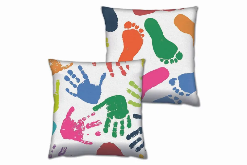 Tyyny Gravel 43x43 cm 2-pak - Monivärinen - Kodintekstiilit & matot - Tyyny & torkkupeitto - Koristetyynyt