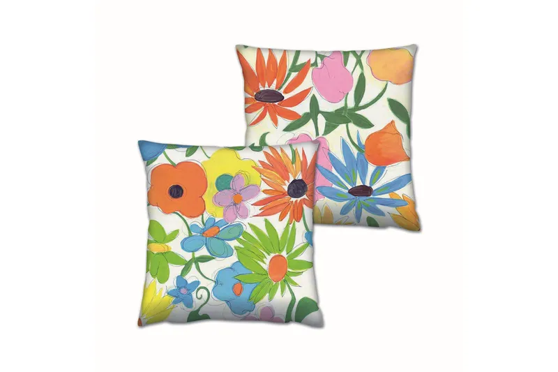 Tyyny Gravel 43x43 cm 2-pak - Monivärinen - Kodintekstiilit & matot - Tyyny & torkkupeitto - Koristetyynyt