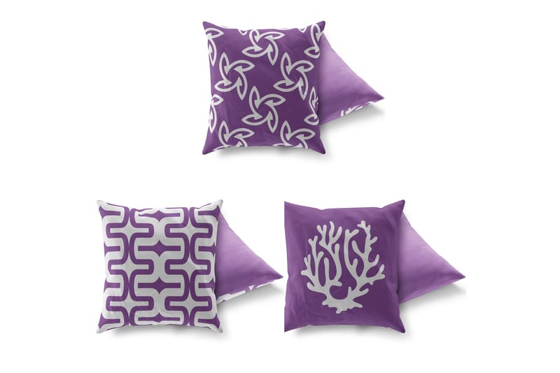 Tyyny Gravel 43x43 cm 3-pak - Monivärinen - Kodintekstiilit & matot - Tyyny & torkkupeitto - Koristetyynyt