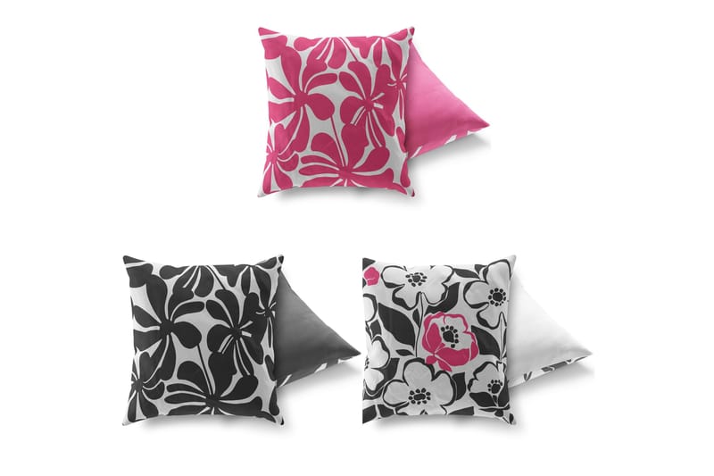 Tyyny Gravel 43x43 cm 3-pak - Monivärinen - Kodintekstiilit & matot - Tyyny & torkkupeitto - Koristetyynyt