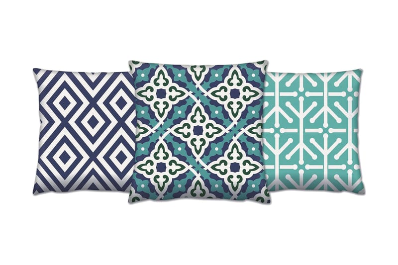 Tyyny Gravel 43x43 cm 3-pak, Monivärinen