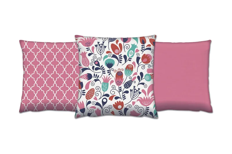 Tyyny Gravel 43x43 cm 3-pak, Monivärinen