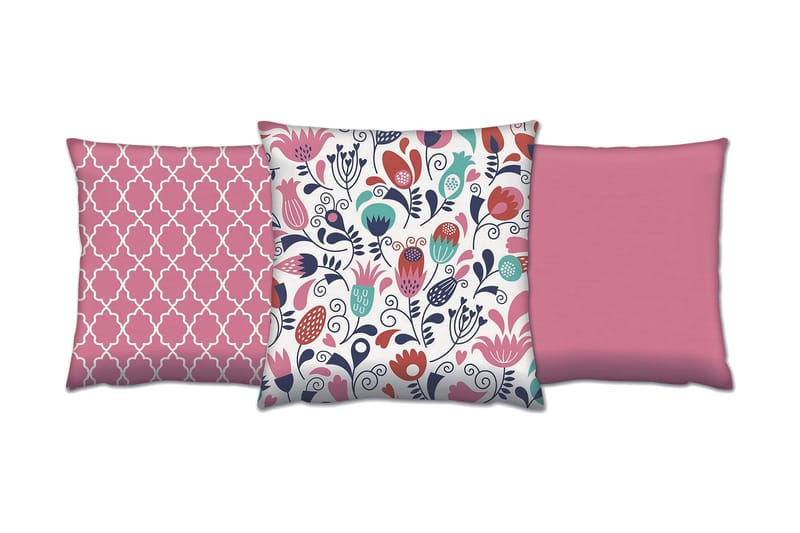 Tyyny Gravel 43x43 cm 3-pak, Monivärinen