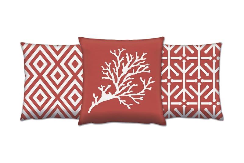 Tyyny Gravel 43x43 cm 3-pak - Monivärinen - Kodintekstiilit & matot - Tyyny & torkkupeitto - Koristetyynyt