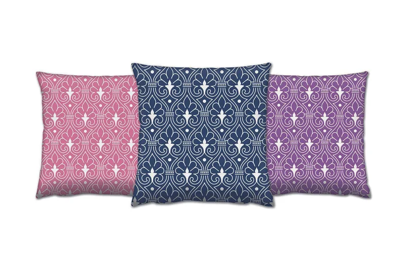 Tyyny Gravel 43x43 cm 3-pak - Monivärinen - Kodintekstiilit & matot - Tyyny & torkkupeitto - Koristetyynyt