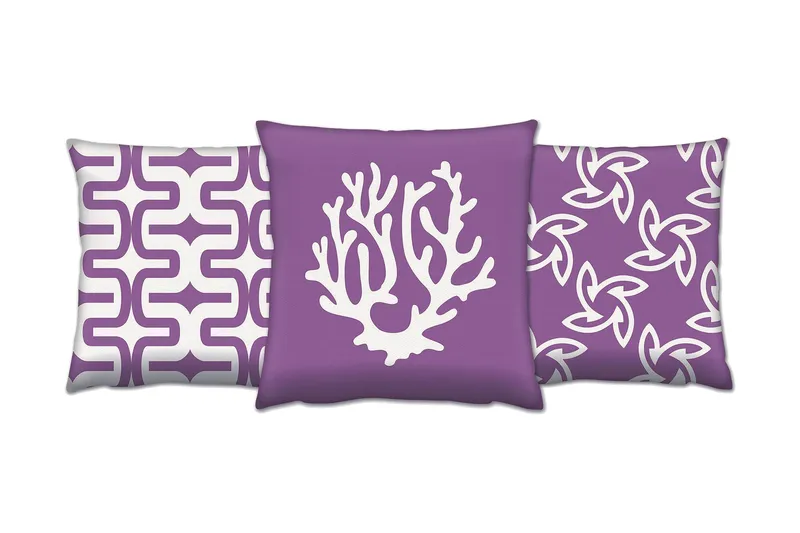 Tyyny Gravel 43x43 cm 3-pak, Monivärinen