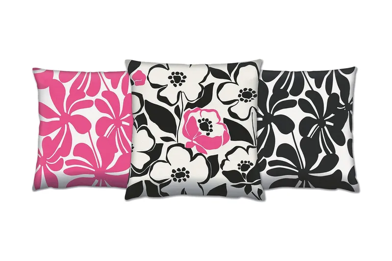 Tyyny Gravel 43x43 cm 3-pak, Monivärinen