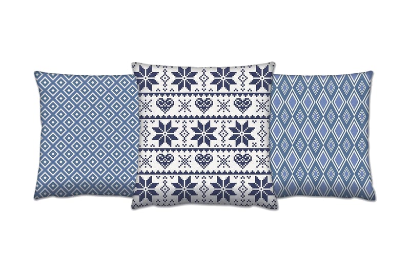 Tyyny Gravel 43x43 cm 3-pak - Monivärinen - Kodintekstiilit & matot - Tyyny & torkkupeitto - Koristetyynyt