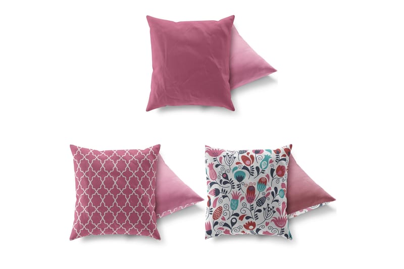 Tyyny Gravel 43x43 cm 3-pak - Monivärinen - Kodintekstiilit & matot - Tyyny & torkkupeitto - Koristetyynyt