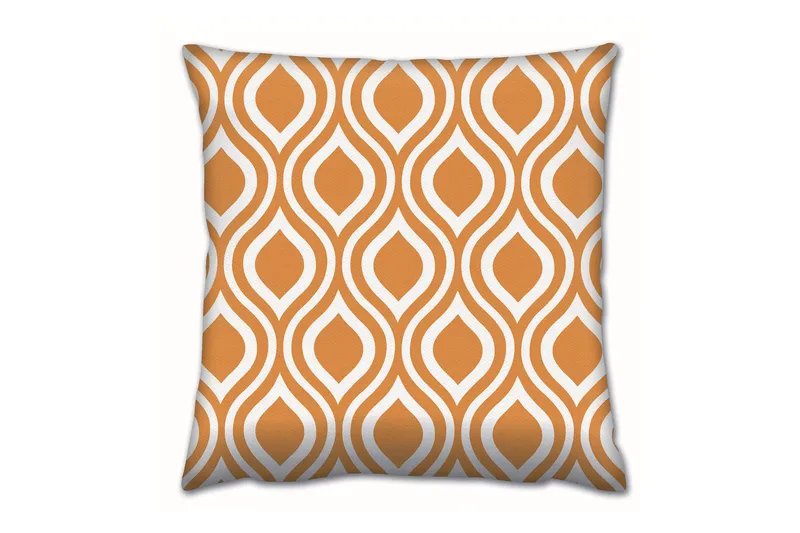 Tyyny Gravel 43x43 cm - Keltainen/Valkoinen - Kodintekstiilit & matot - Tyyny & torkkupeitto - Koristetyynyt