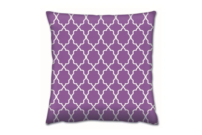 Tyyny Gravel 43x43 cm, Liila/Valkoinen