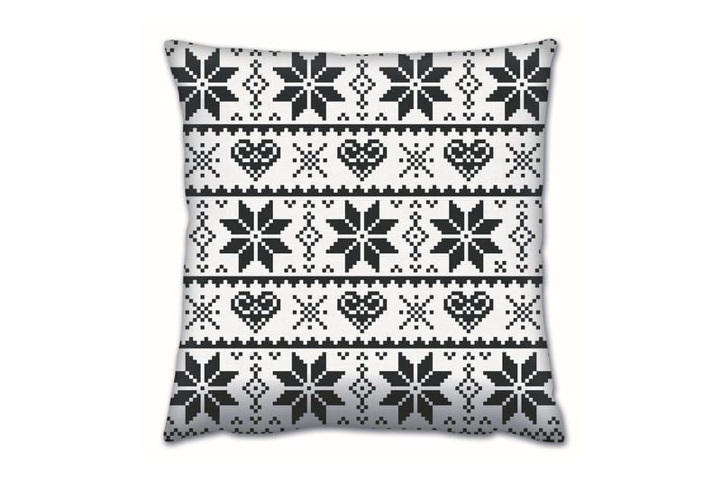 Tyyny Gravel 43x43 cm - Musta/Valkoinen - Kodintekstiilit & matot - Tyyny & torkkupeitto - Koristetyynyt