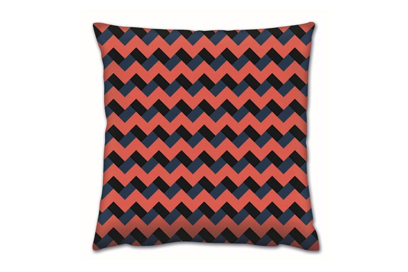 Tyyny Gravel 43x43 cm - Oranssi/Musta - Kodintekstiilit & matot - Tyyny & torkkupeitto - Koristetyynyt