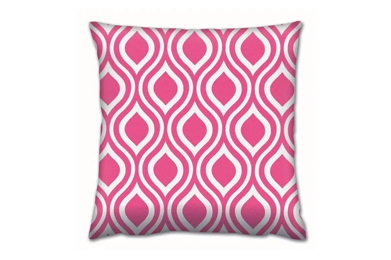 Tyyny Gravel 43x43 cm, Roosa/Valkoinen