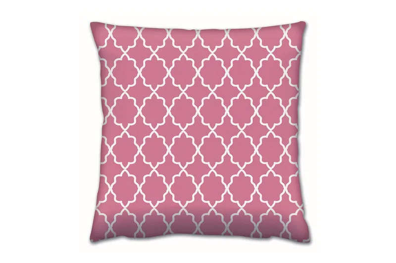 Tyyny Gravel 43x43 cm, Roosa/Valkoinen