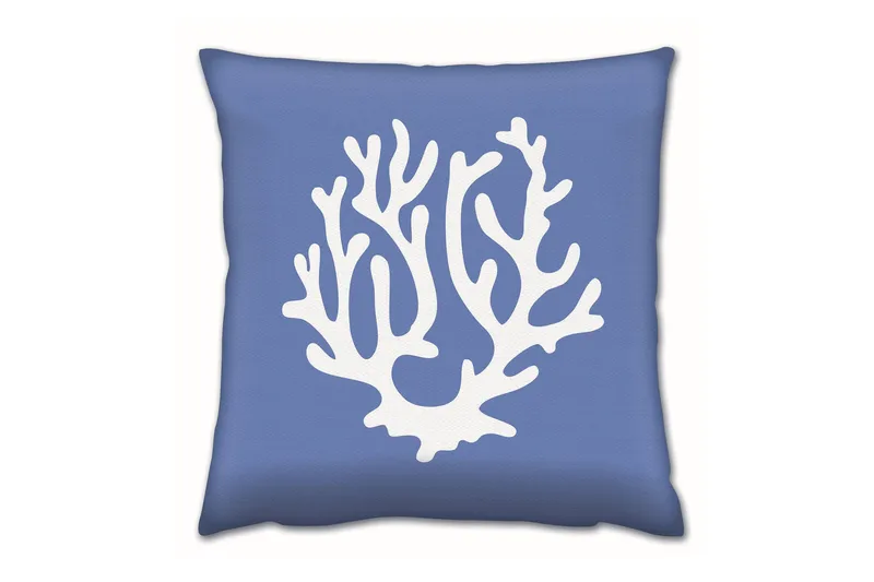 Tyyny Gravel 43x43 cm, Sininen/Valkoinen