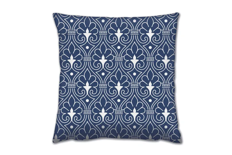 Tyyny Gravel 43x43 cm, Sininen/Valkoinen