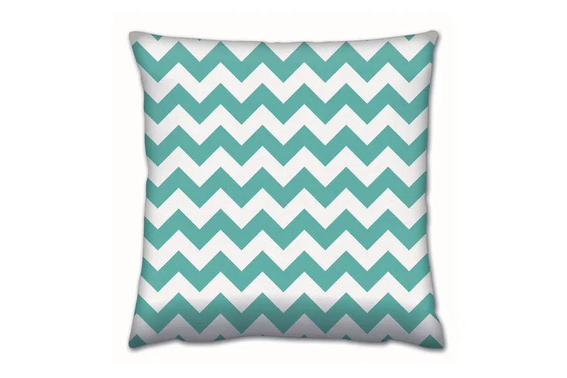 Tyyny Gravel 43x43 cm - Turkoosi/Valkoinen - Kodintekstiilit & matot - Tyyny & torkkupeitto - Koristetyynyt