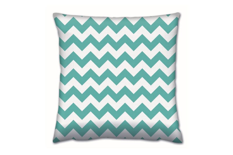 Tyyny Gravel 43x43 cm - Turkoosi/Valkoinen - Kodintekstiilit & matot - Tyyny & torkkupeitto - Koristetyynyt