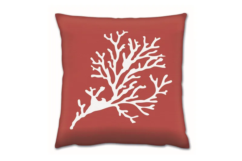 Tyyny Gravel 43x43 cm, Punainen/Valkoinen