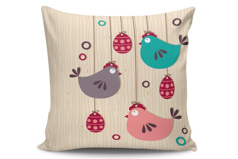 Tyyny Kissy 45x45 cm - Monivärinen - Kodintekstiilit & matot - Tyyny & torkkupeitto - Koristetyynyt