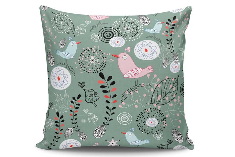 Tyyny Kissy 45x45 cm - Monivärinen - Kodintekstiilit & matot - Tyyny & torkkupeitto - Koristetyynyt