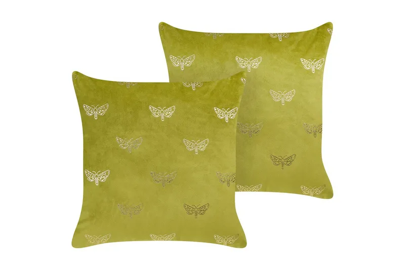 Koristetyynyt Yuzuri sarja 2 Vaaleanvihreä/kulta - Vaaleanvihreä/kulta - Kodintekstiilit & matot - Tyyny & torkkupeitto - Koristetyynyt