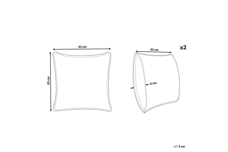 Koristetyynyt Yuzuri sarja 2 Vihreä/Kulta - Vihreä/Kulta - Kodintekstiilit & matot - Tyyny & torkkupeitto - Koristetyynyt