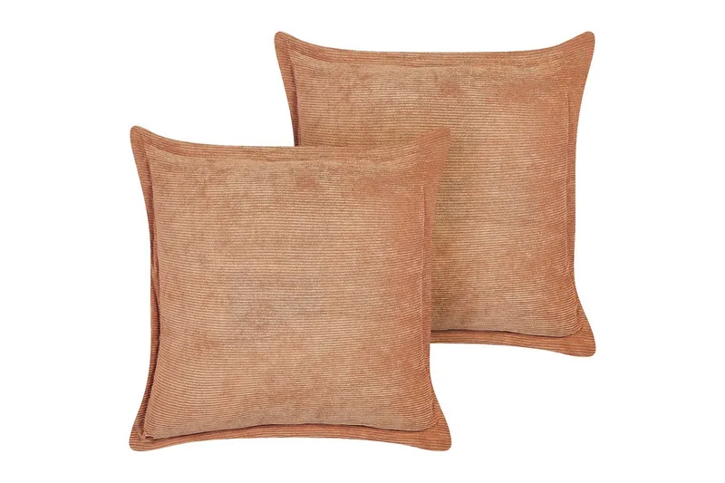 Koristetyynyt Zinnia sarja 2 Oranssi, Neliö - Oranssi, Neliö - Kodintekstiilit & matot - Tyyny & torkkupeitto - Koristetyynyt