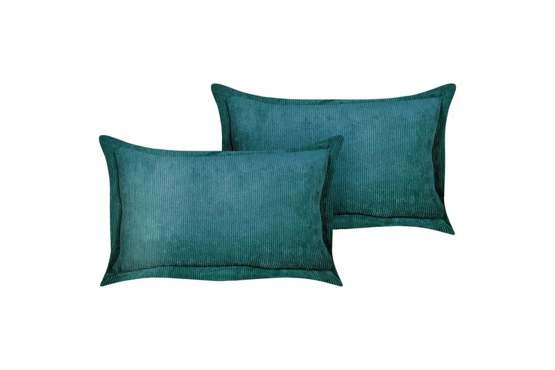 Koristetyynyt Zinnia sarja 2 Sininen, Suorakulmio, Sininen, Suorakulmio