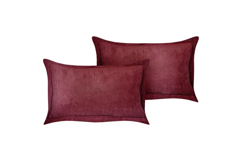 Koristetyynyt Zinnia sarja 2 Punainen, Suorakulmio, Punainen, Suorakulmio