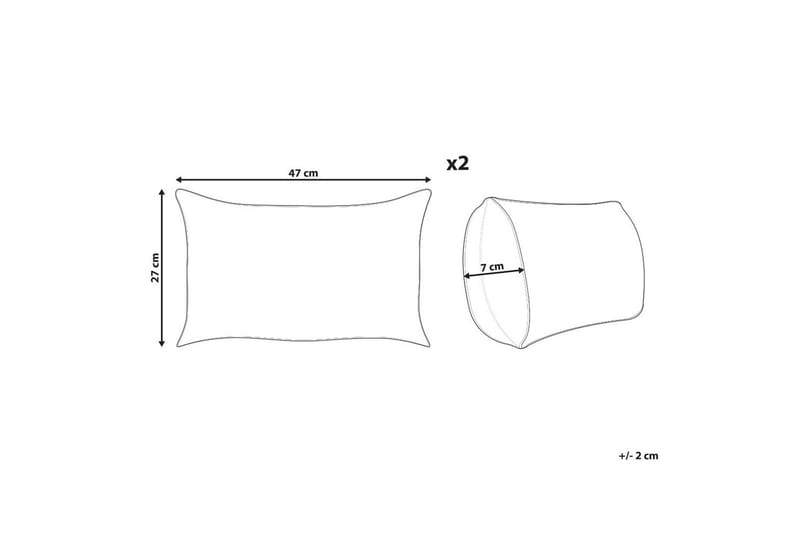 Koristetyynyt Zinnia sarja 2 Punainen, Suorakulmio - Punainen, Suorakulmio - Kodintekstiilit & matot - Tyyny & torkkupeitto - Koristetyynyt