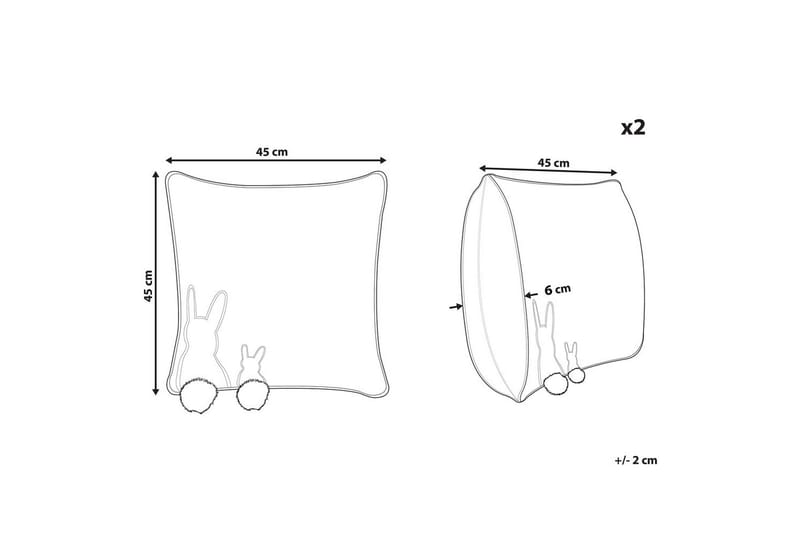 Koristetyynyt Phlox setti, 2 kpl - Kodintekstiilit & matot - Tyyny & torkkupeitto - Ulkotyyny