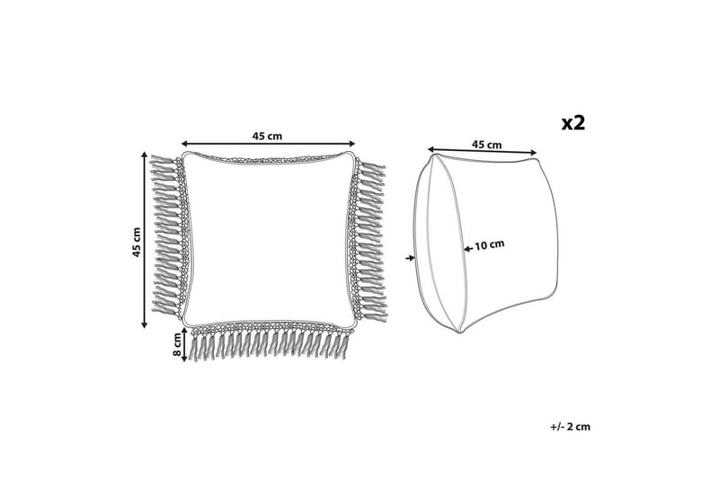 Koristetyynyt Pallida sarja: 2 kpl - Kodintekstiilit & matot - Tyyny & torkkupeitto - Ulkotyyny