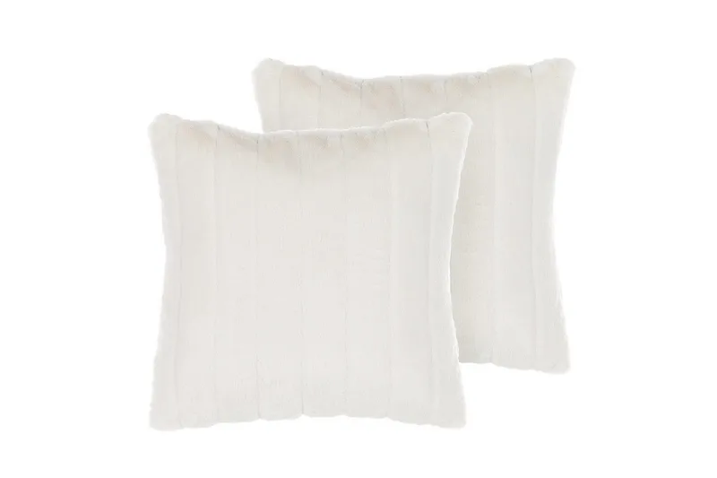 Koristetyynyt Pumila 2 kpl Valkoinen, Valkoinen
