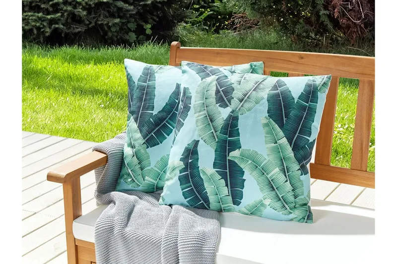 Langford Ulkotyyny 45x45 cm - Vihreä - Kodintekstiilit & matot - Tyyny & torkkupeitto - Ulkotyyny