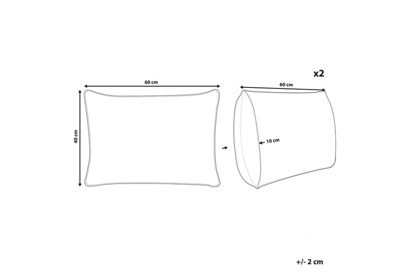 Latiano Ulkotyyny 42x60 cm - Beige/Vaaleanpunainen - Kodintekstiilit & matot - Tyyny & torkkupeitto - Ulkotyyny