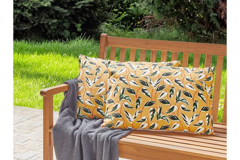 Macerata Ulkotyyny 42x60 cm - Keltainen/Vihreä/Valkoinen - Kodintekstiilit & matot - Tyyny & torkkupeitto - Ulkotyyny
