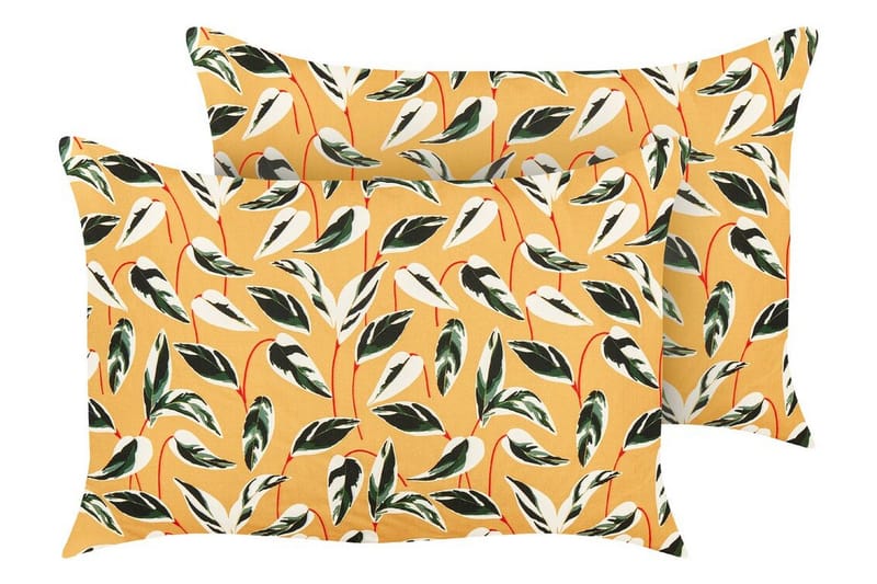 Macerata Ulkotyyny 42x60 cm - Keltainen/Vihreä/Valkoinen - Kodintekstiilit & matot - Tyyny & torkkupeitto - Ulkotyyny